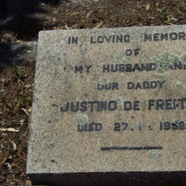 FREITAS Justino, de -1959