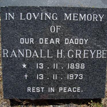 GREYBE Randall H. 1898-1973