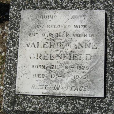 GREENFIELD Valerie Anne 1928-1975