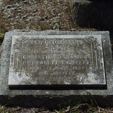 GREEFF Christina Fredrika Petronella -1957