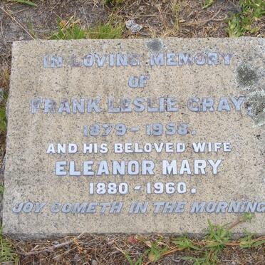 GRAY Frank Leslie 1879-1958 &amp; Eleanor Mary 1880-1960