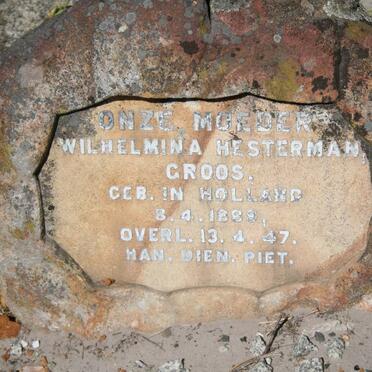 GROOS Wilhelmina Hesterman 1889-1947