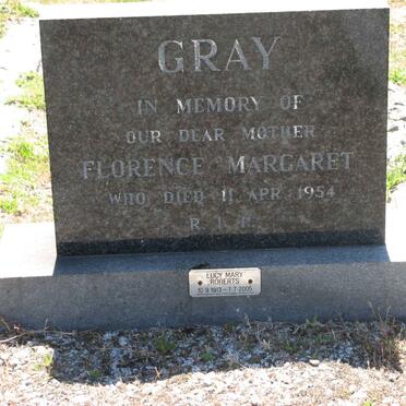 GRAY Florence Margaret -1954 :: ROBERTS Lucy Mary 1913-2005