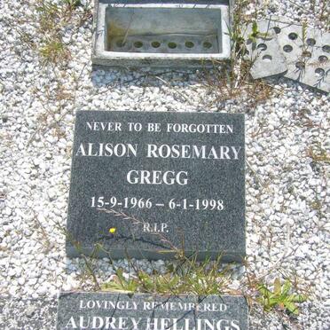 GREGG Alison Rosemary 1966-1998 :: HELLINGS Audrey 1910-1995