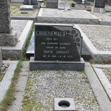 GROENEWALD David Jordaan 1912-1973