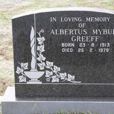 GREEFF Albertus Myburg 1913-1979