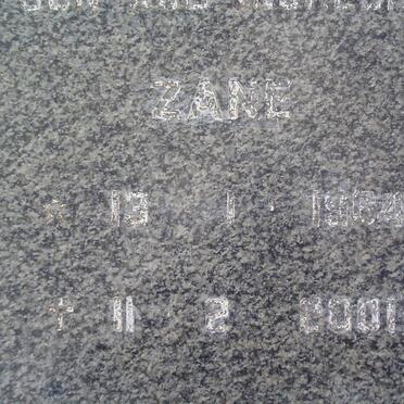 GREGORY Zane 1964-2001