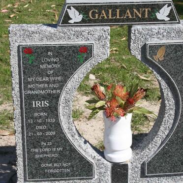 GALLANT Iris 1933-2009