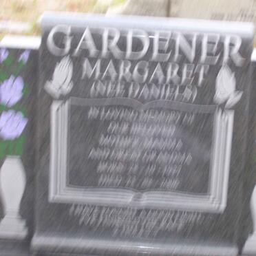 GARDENER Margaret nee DANIELS