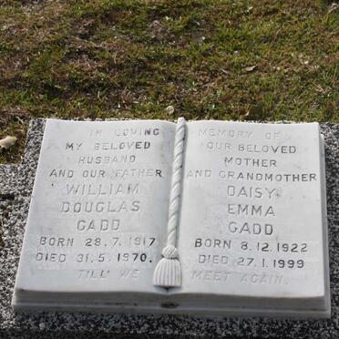 GADD William Douglas 1917-1970 &amp; Daisy Emma 1922-1999