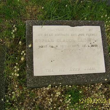 GAN? Ronald Claude 1917-19?9