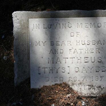 GAYBBA Mattheus -1971