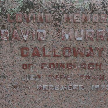 GALLOWAY David Murray -1973