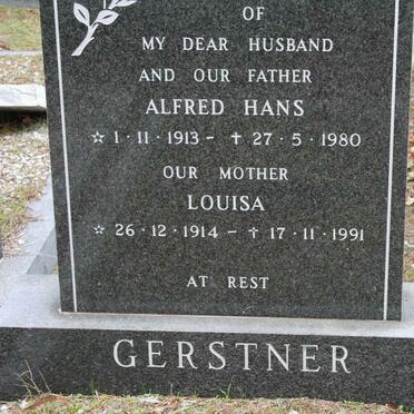 GERSTNER Alfred Hans 1913-1980 &amp; Louisa 1914-1991