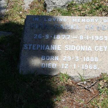 GEYER Dirk Carel 1877-1959 &amp; Stephanie Sidonia 1888-1968