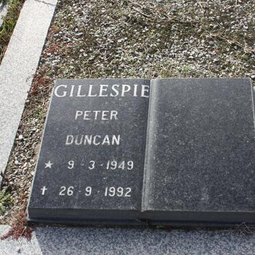 GILLESPIE Peter Duncan 1949-1992