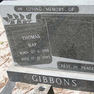 GIBBONS Thomas Hay 1918-1983