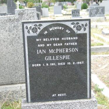 GILLESPIE Ian McPherson 1911-1967