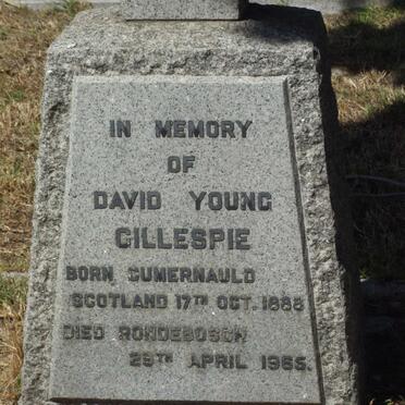 GILLESPIE David Young 1888-1965