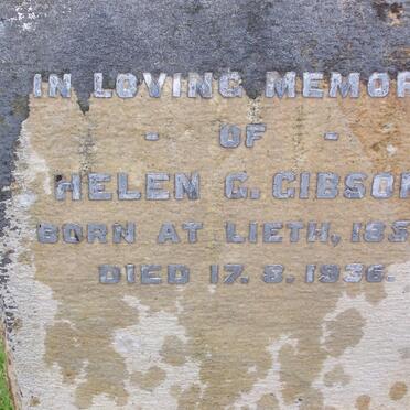 GIBSON Helen G. 1856-1936