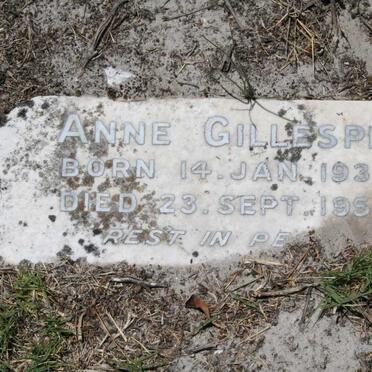 GILLESPIE Anne 1932-1954
