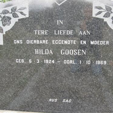 GOOSEN Hilda 1924-1969
