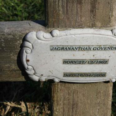 GOVENDER Jagrananthan 1962-2006
