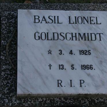 GOLDSCHMIDT Basil Lionel 1925-1966