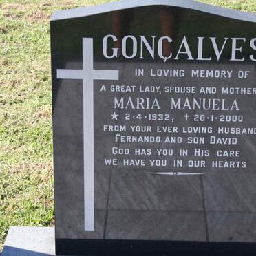 GONCALVES Maria Manuela 1932-2000