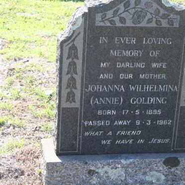 GOLDING Johanna Wilhelmina 1895-1962