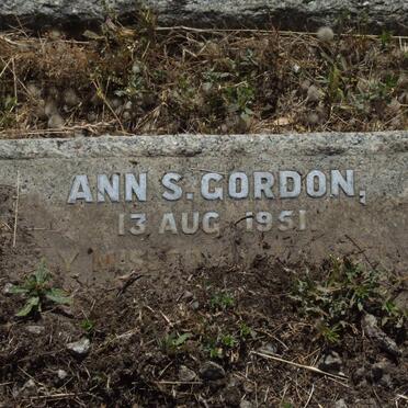 GORDON Ann S. -1951