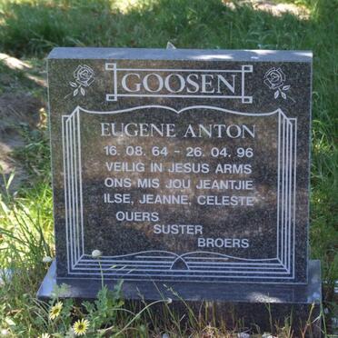 GOOSEN Eugene Anton 1964-1996
