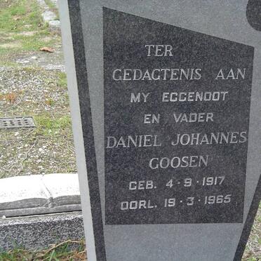 GOOSEN Daniel Johannes 1917-1965