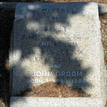 GROOM John 1886-1969 &amp; Sally 1886-1948