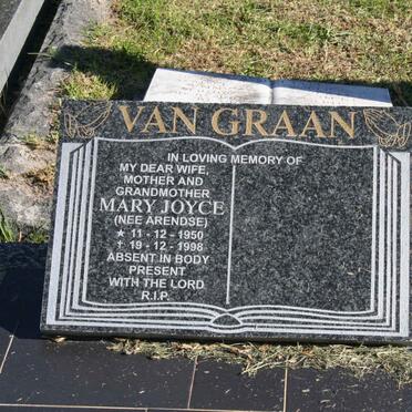 GRAAN Mary Joyce, van nee ARENDSE 1950-1998