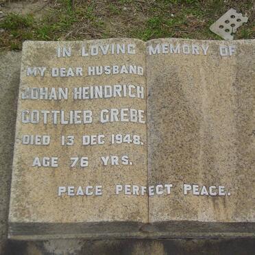 GREBE Johan Heindrich Gottlieb -1948