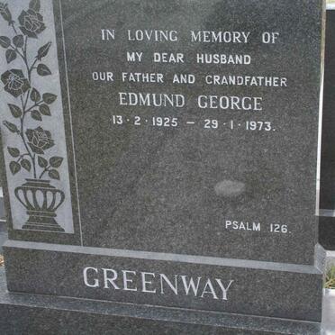 GREENWAY Edmund George 1925-1973