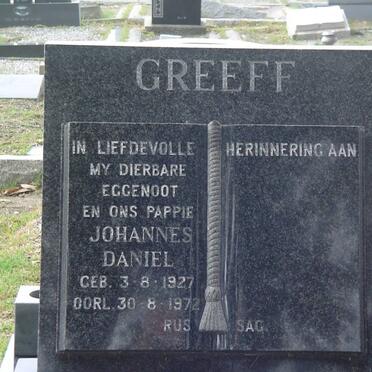 GREEFF Johannes Daniel 1927-1972