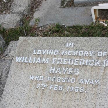 HAYES William Frederick -1966