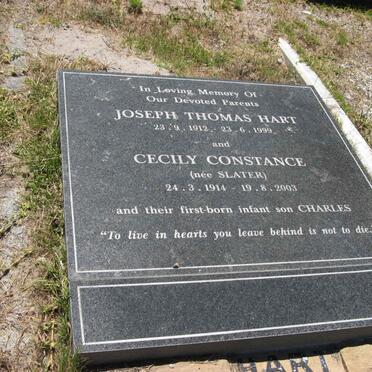 HART Joseph Thomas 1912-1999 &amp; Cecily Constance SLATER 1914-2003 :: HART Charles