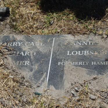 HAMER Harry Carl Richard &amp; Annie LOUBSER formerly HAMER