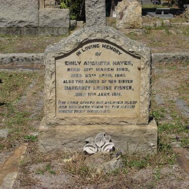 HAYES Emily Augusta 1863-1941 :: FISHER Margaret Louise -1951