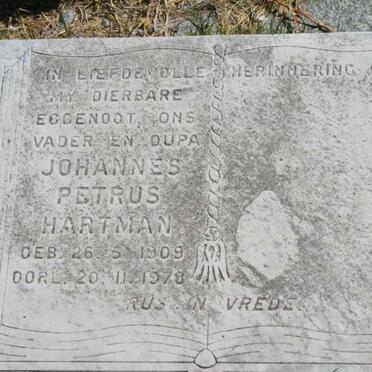 HARTMAN Johannes Petrus 1909-1978