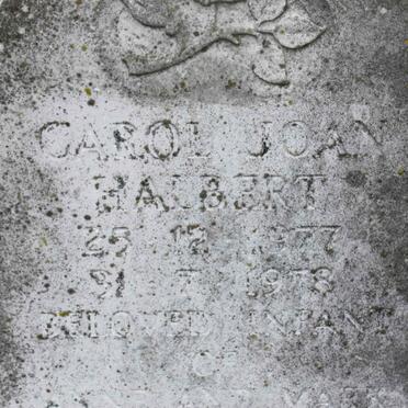 HALBERT Carol Joan 1977-1978