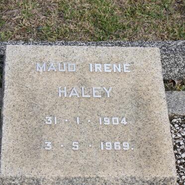 HALEY Maud Irene 1904-1969
