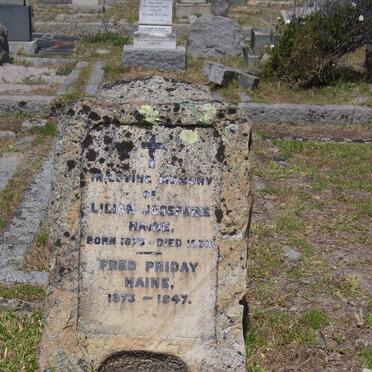 HAINE Fred Priday 1873-1947 &amp; Lilian Josephine 1876-1938