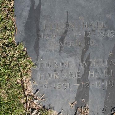 HALL George William Horace 1891-1957 &amp; Ellen -1949