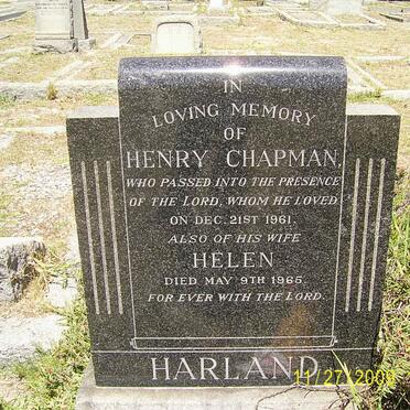 HARLAND Henry Chapman -1961 &amp; Helen -1965