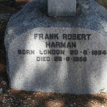HARMAN Frank Robert 1894-1956