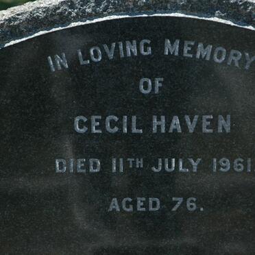 HAVEN Cecil -1961